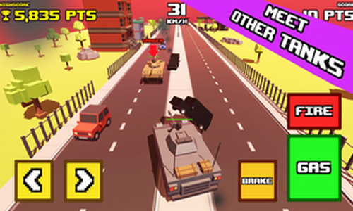 疯狂的道路坦克横撞