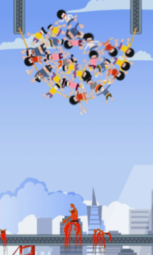 掉落男孩绳索救援